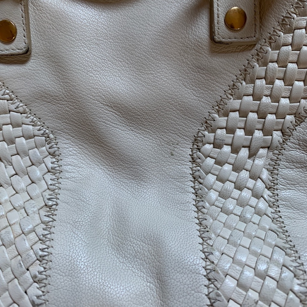 Yves Saint Laurent Ivory satchel Leather Handbag - Picture 6 of 8